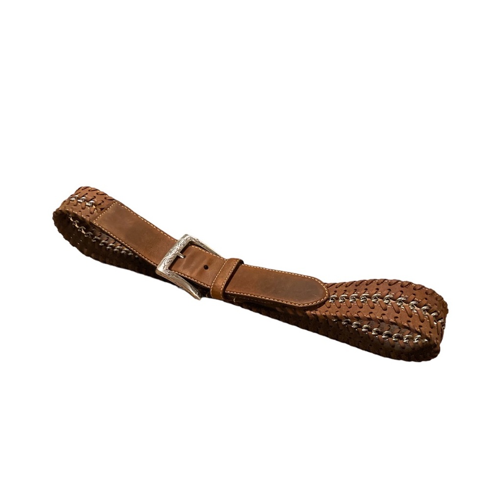Brighton Vintage Braided Leather Belt - Picture 4 of 12